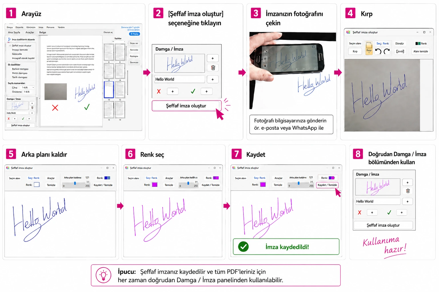 PDFixer, telefon fotoğrafından PDF üzerinde şeffaf imzaya 8 adımlık iş akışı PDFixer, telefon fotoğrafından PDF üzerinde şeffaf imzaya 8 adımlık iş akışı